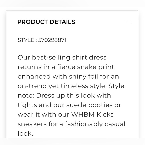 White House Black Market Foil Printed Shirt Dress - Picture 5 of 14